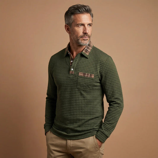 MARCO™ | MAGLIA COLLETTO TARTAN