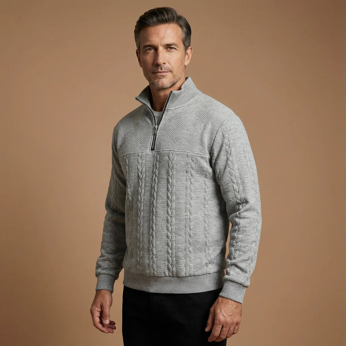 Alessandro™| felpa trendy con chiusura a zip